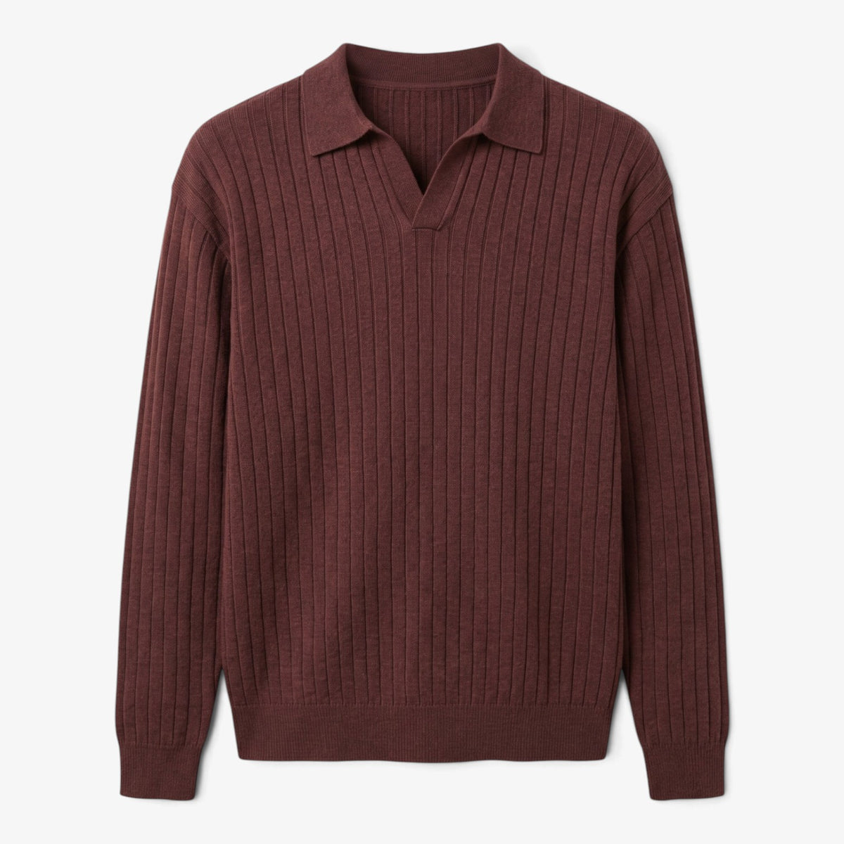 Old Fortune | Herren-Strickpullover mit Polokragen