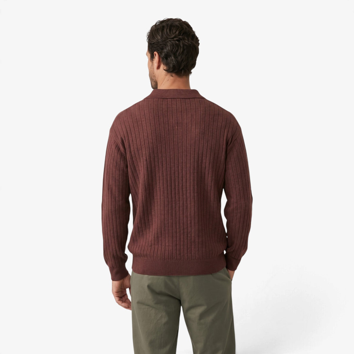 Old Fortune | Herren-Strickpullover mit Polokragen