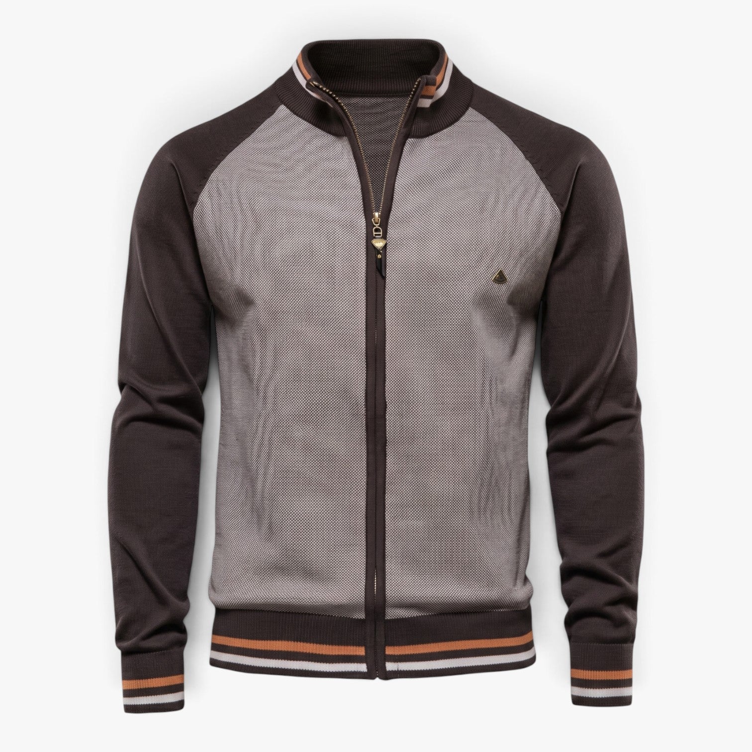 Old Fortune | Herren-Sweatshirt mit Stehkragen und Einsätzen