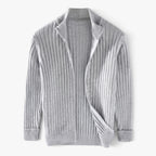 Old Fortune | Geribd vest voor heren met ritssluiting