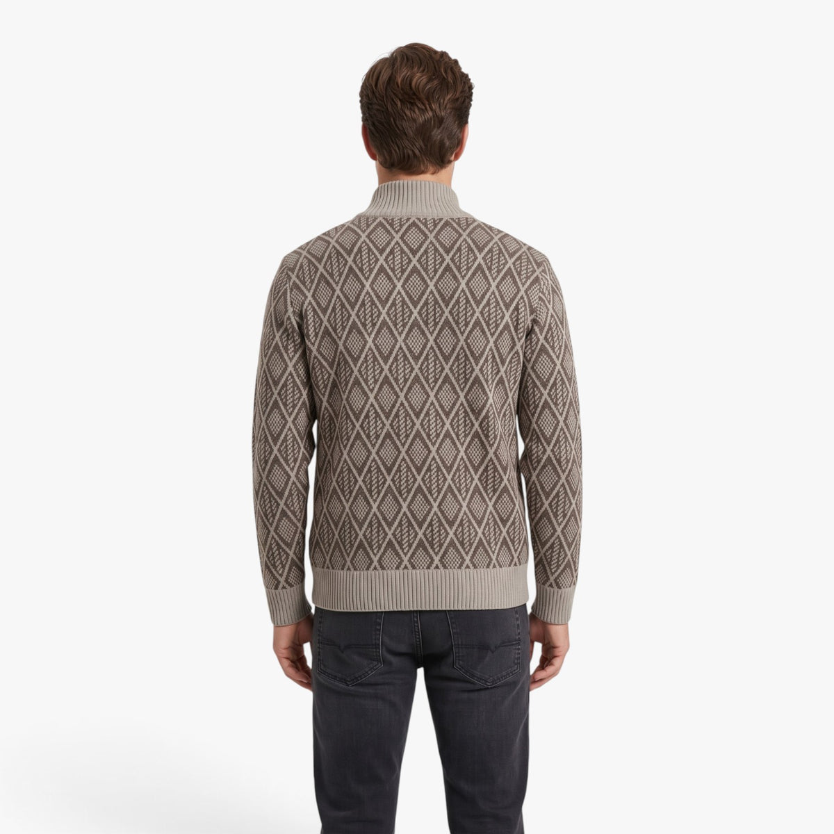 Old Fortune | Men's Geometric Cardigan