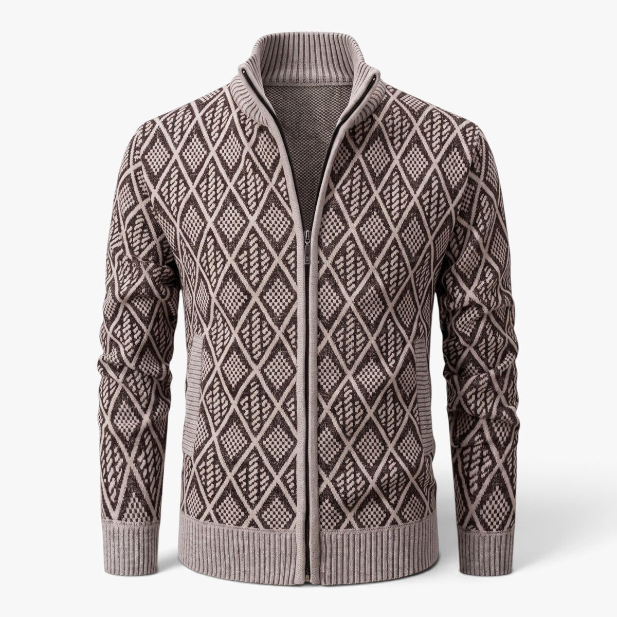 Old Fortune | Men's Geometric Cardigan