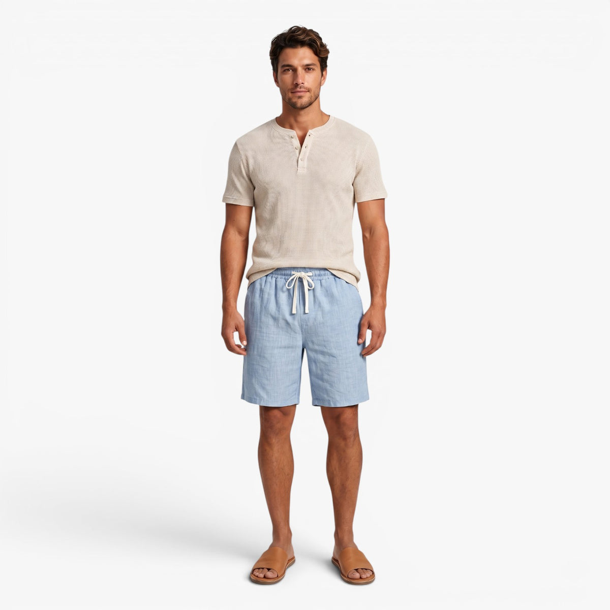 Old Fortune | Herren Sommer Shorts mit Bindeband Riviera