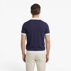 Old Fortune | Herren Strick-Poloshirt mit kontrastierendem Kragen
