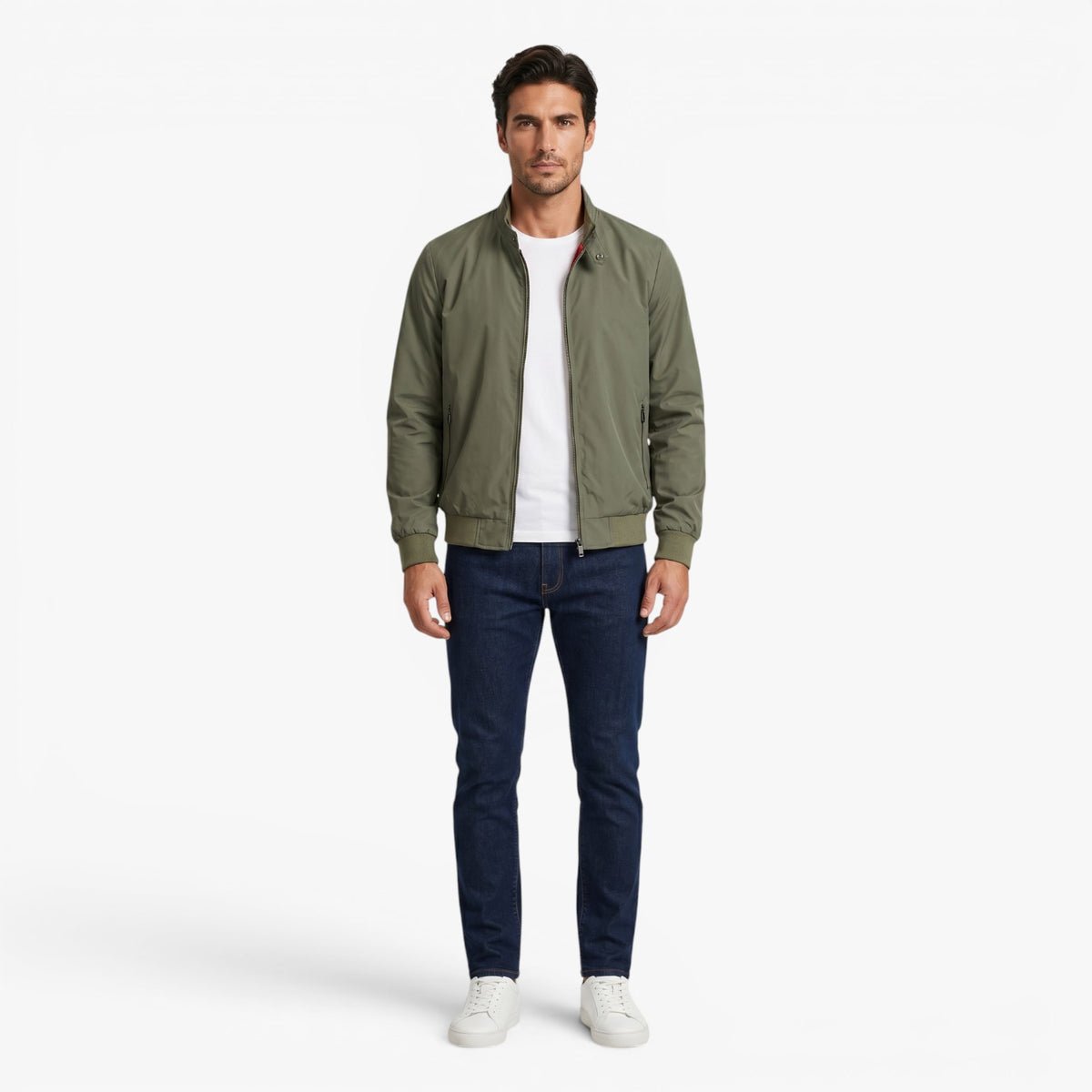 Old Fortune | Herren Leichte Bomberjacke mit Stehkragen