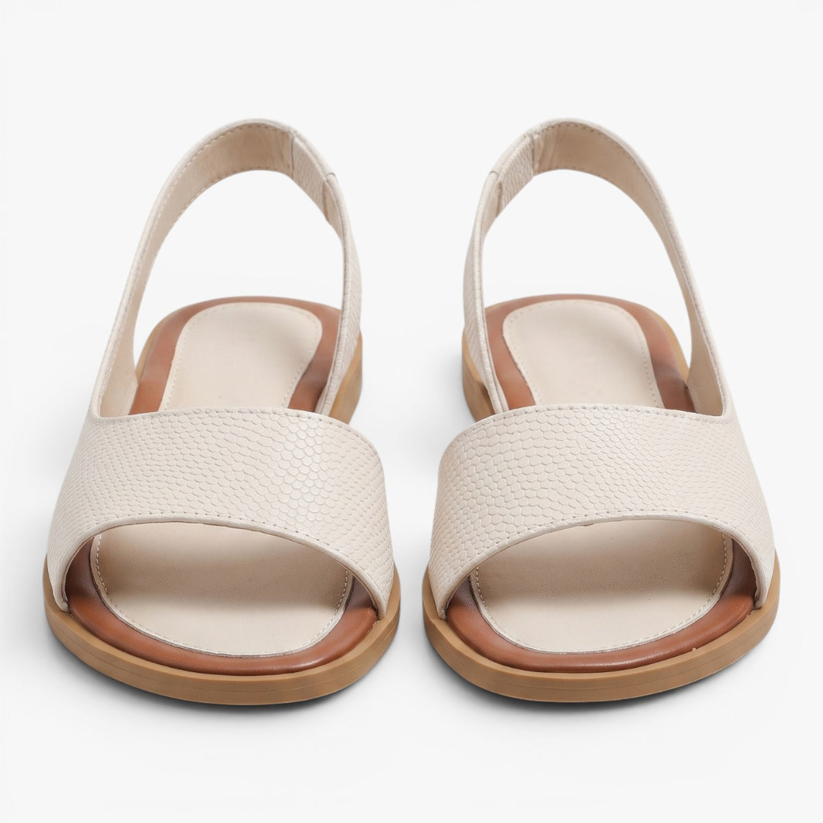 Old Fortune | Damskie Sandały Slingback z Odkrytymi Palcami