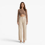Old Fortune | Damen Palazzo Hose mit Hohem Bund