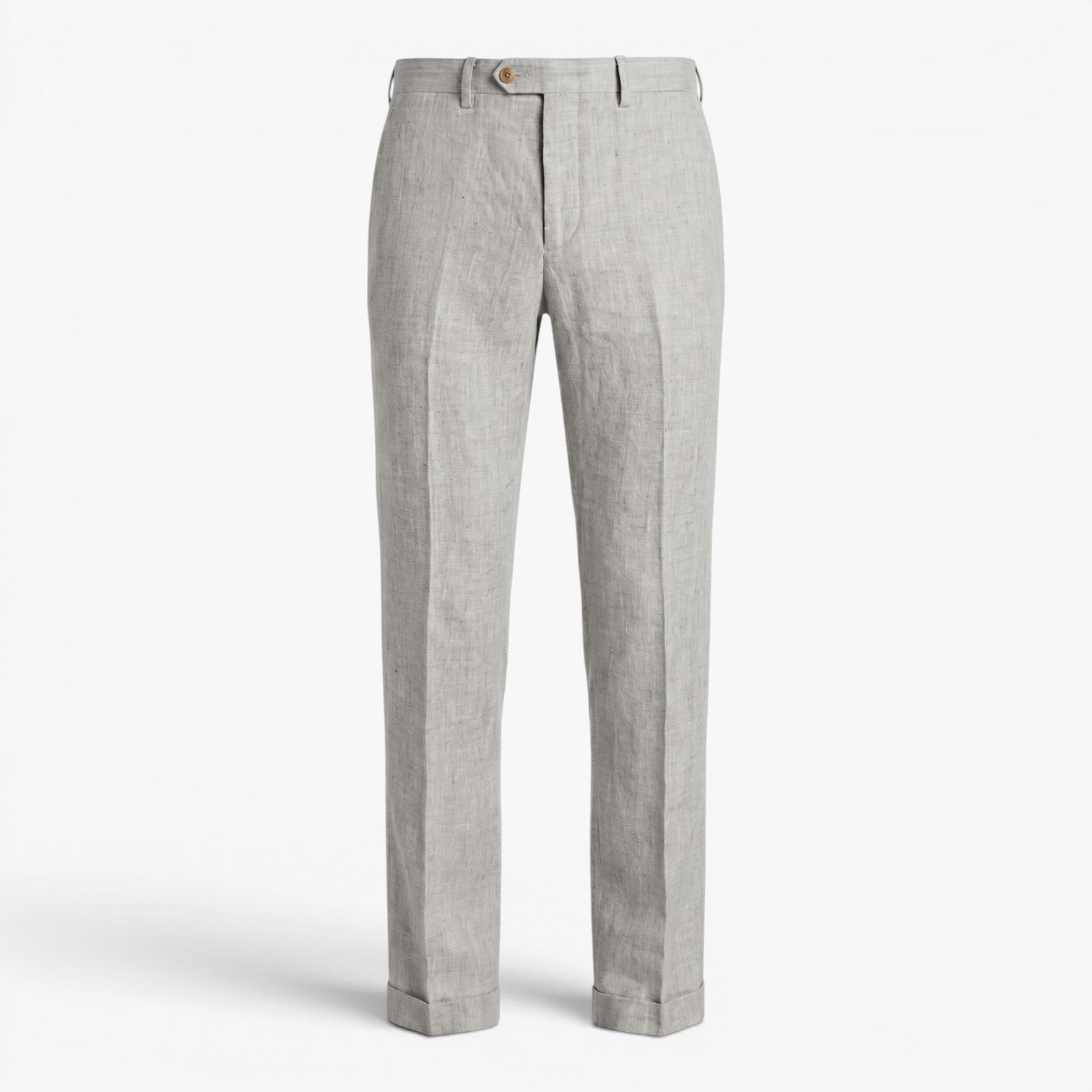 Old Fortune | Męskie Lniane Spodnie Regular Fit