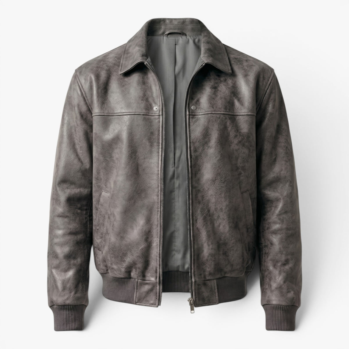 Old Fortune | Herren Bomberjacke aus Vintage-Ökoleder