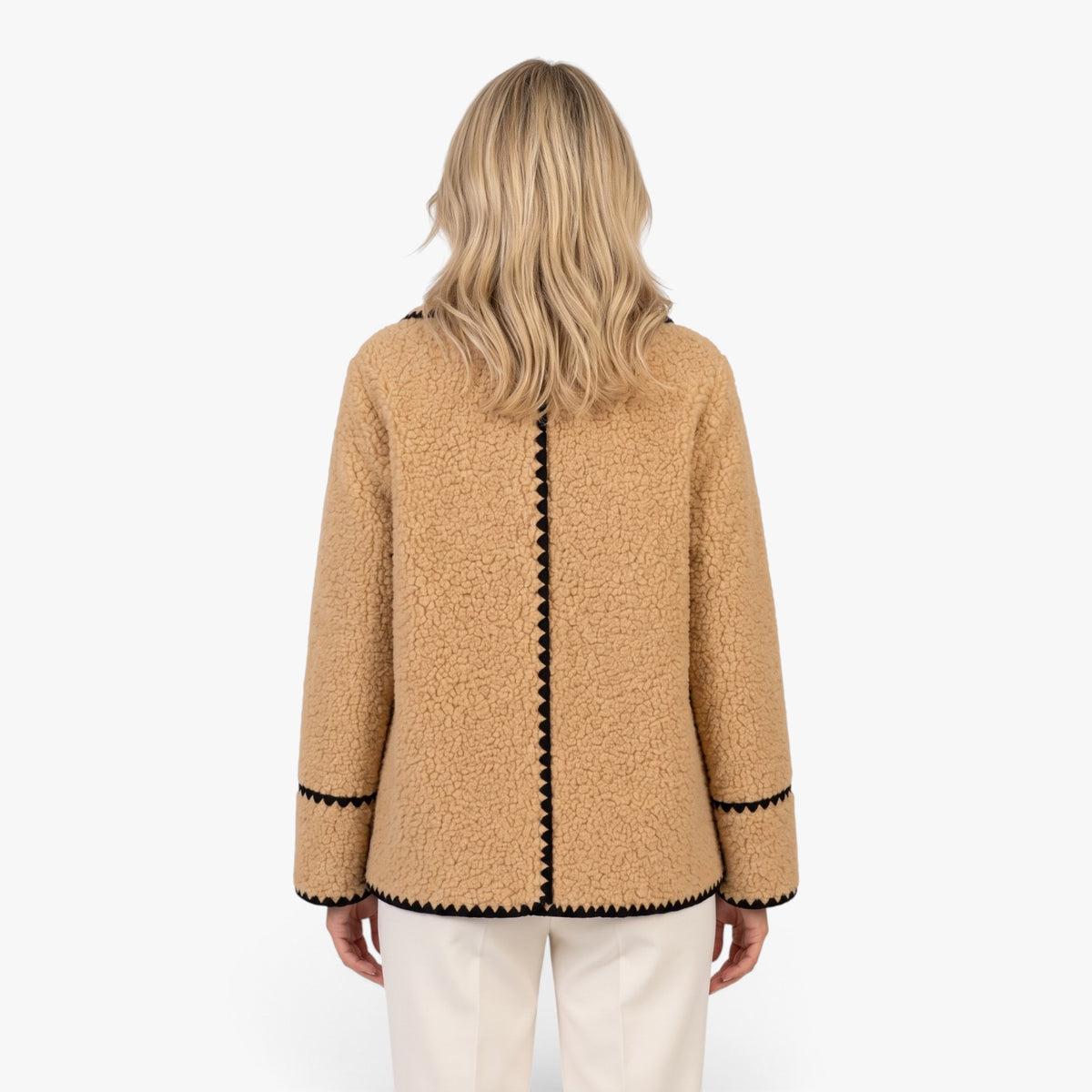 Old Fortune | Women's Teddy Jacket with Decorative Trim