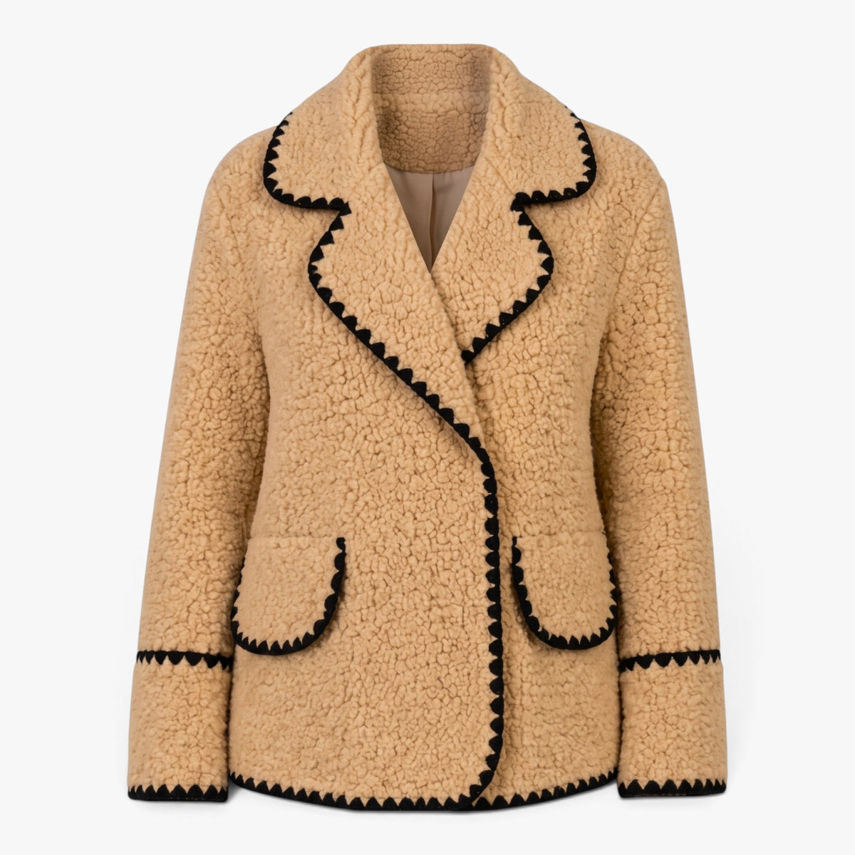 Old Fortune | Women's Teddy Jacket with Decorative Trim