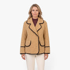 Old Fortune | Women's Teddy Jacket with Decorative Trim