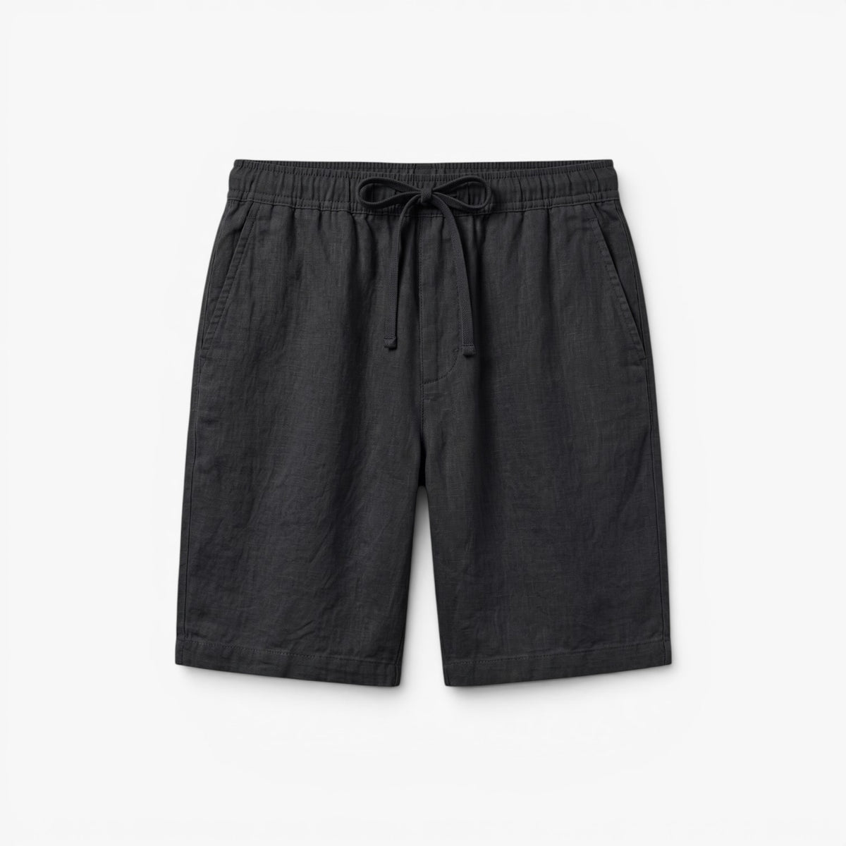 Old Fortune | Herren Leinen-Shorts Casual mit elastischem Bund und Kordelzug