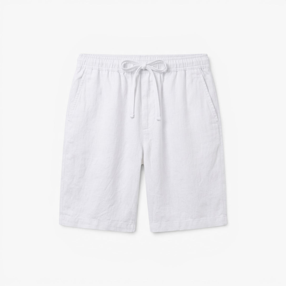 Old Fortune | Herren Leinen-Shorts Casual mit elastischem Bund und Kordelzug