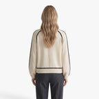 Old Fortune | Women's turtleneck sweater with contrasting trim
