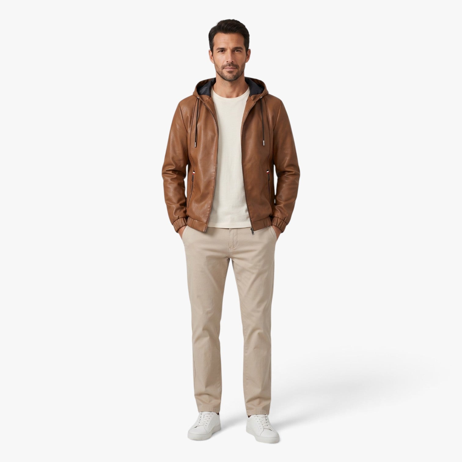 Old Fortune | Herrenjacke mit Kapuze und Reißverschluss