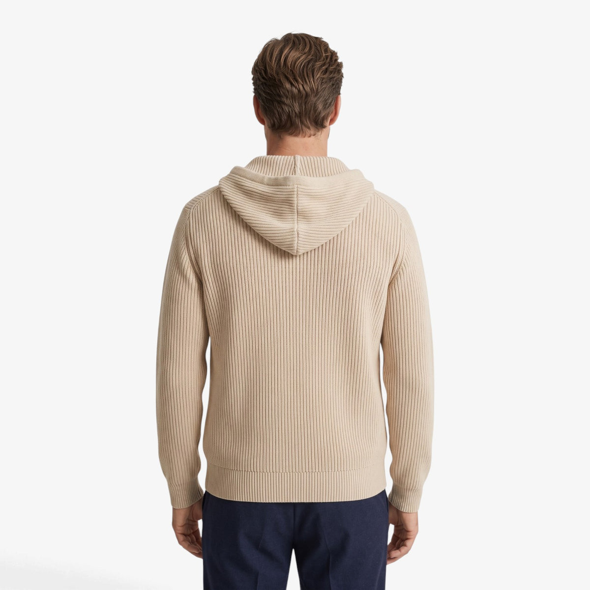 Old Fortune | Herren-Cardigan mit Kapuze und Reißverschluss