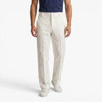 Old Fortune | Heren Elegante Broek met Gestructureerd Patroon en Wijde Pijpen