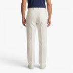 Old Fortune | Heren Elegante Broek met Gestructureerd Patroon en Wijde Pijpen