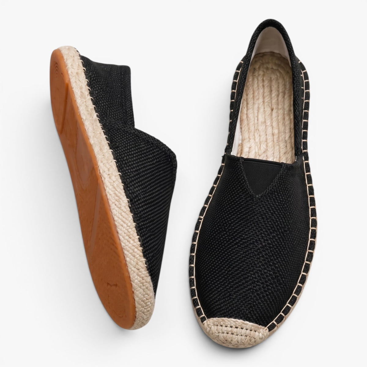 Old Fortune | Men's Canvas Slip-On Espadrilles with Woven Sole