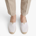 Old Fortune | Men's Canvas Slip-On Espadrilles with Woven Sole