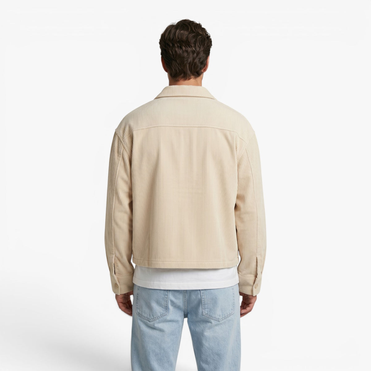 Old Fortune | Heren Oversized Corduroy Overhemd in Vintage Stijl