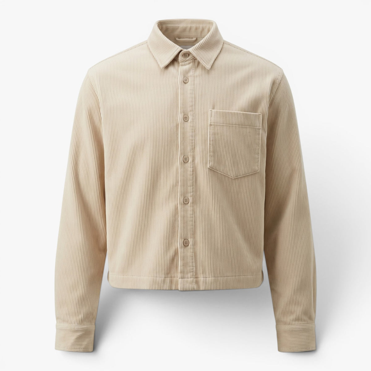 Old Fortune | Heren Oversized Corduroy Overhemd in Vintage Stijl