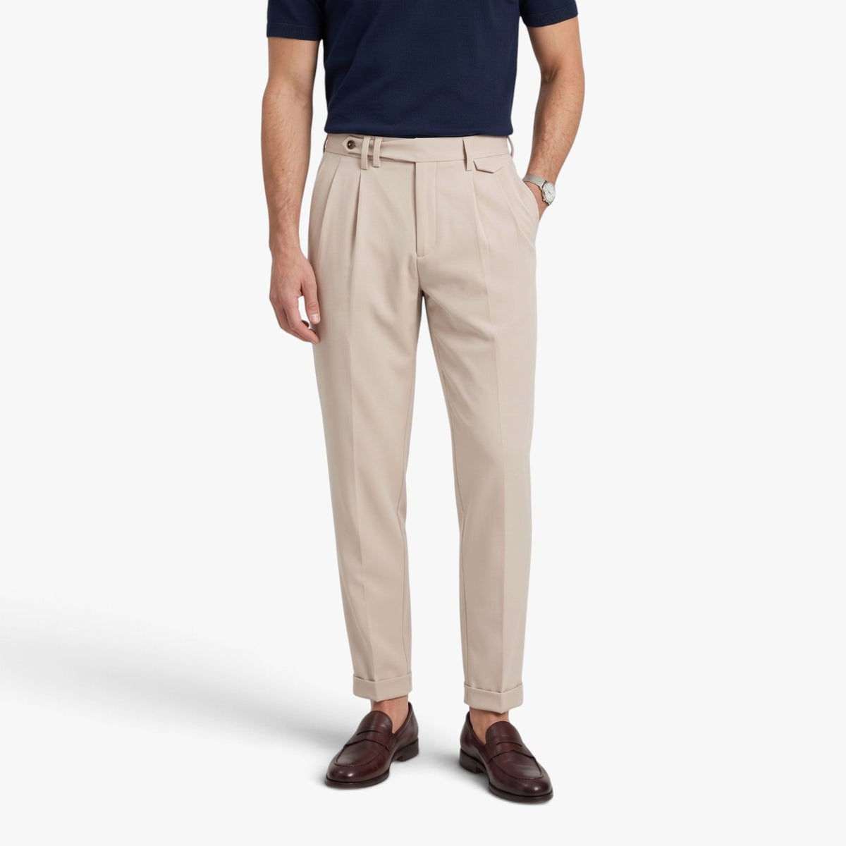 Old Fortune | Men's tapered-fit woven trousers
