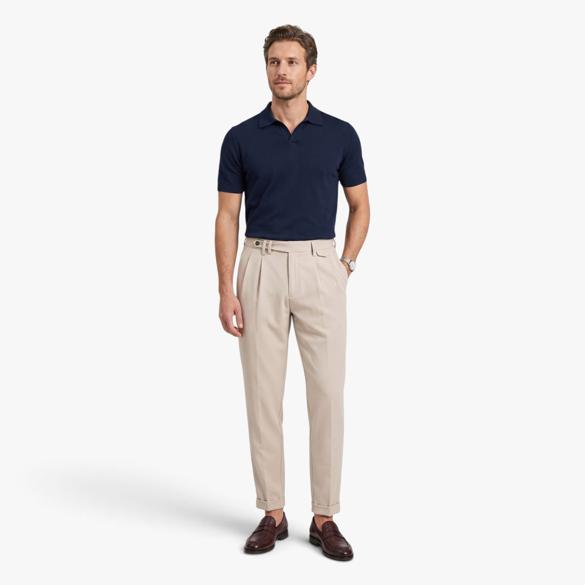 Old Fortune | Men's tapered-fit woven trousers