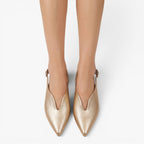 Old Fortune | Women's Slingback Pumps with Pointed Toe