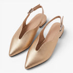 Old Fortune | Women's Slingback Pumps with Pointed Toe