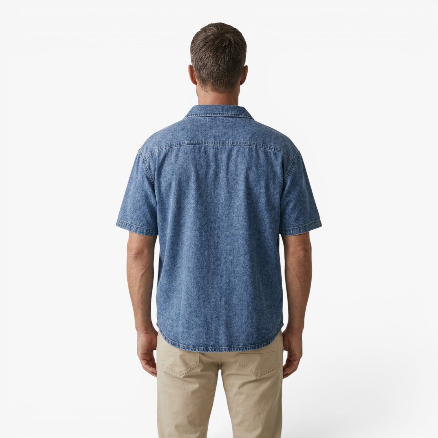 Old Fortune | Heren T-shirt met Rits en Borstzak