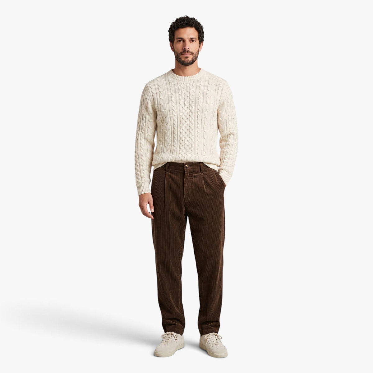 Old Fortune | Straight-leg corduroy pants