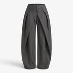Old Fortune | Damen-Mehrlagenhose aus Rippstrick mit weitem Bein