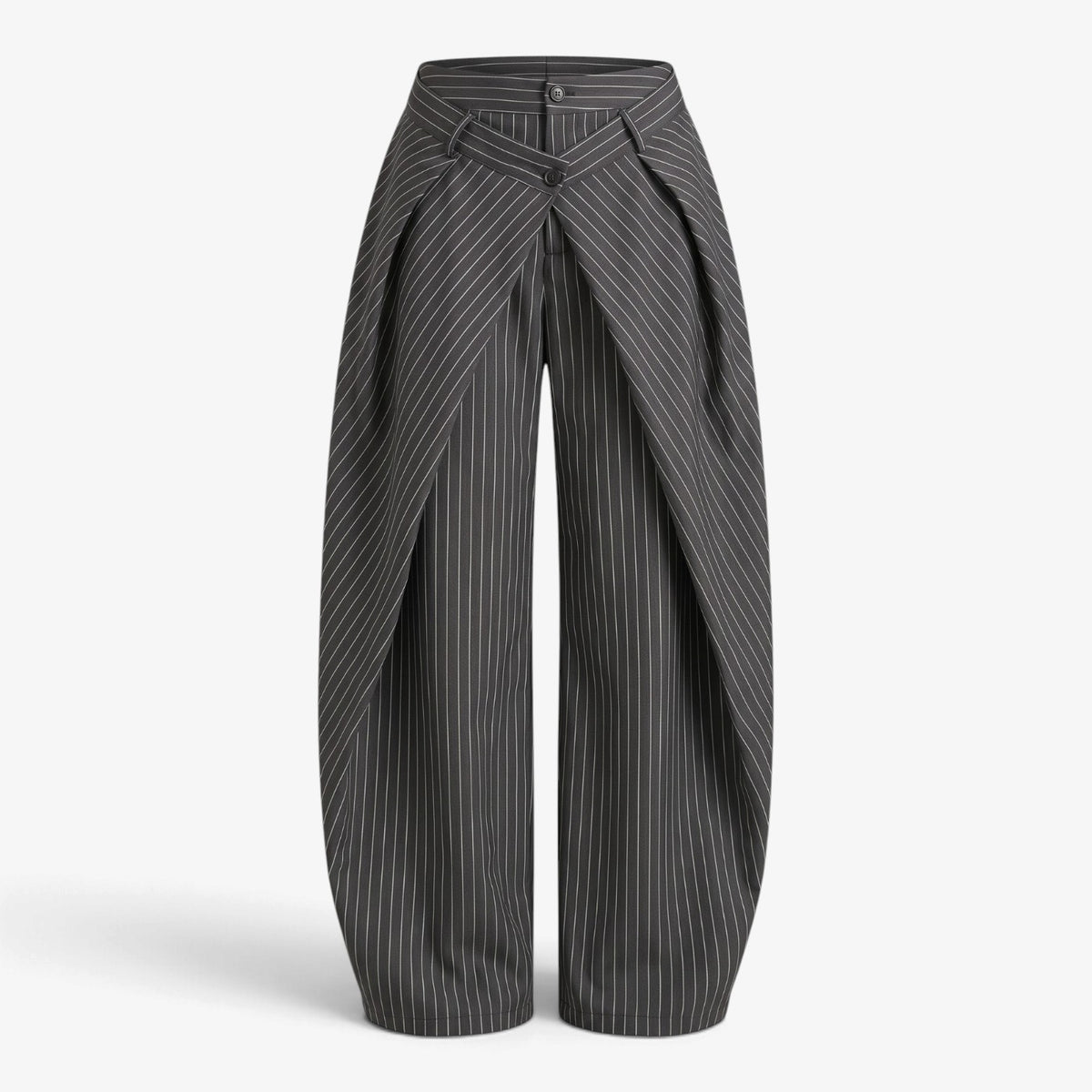 Old Fortune | Damen-Mehrlagenhose aus Rippstrick mit weitem Bein