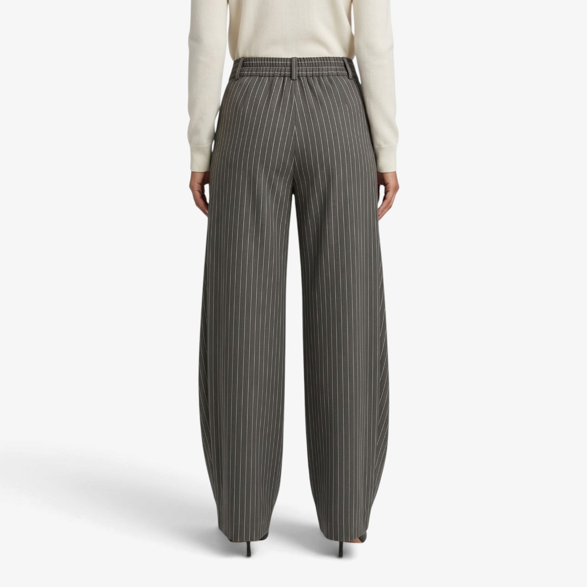 Old Fortune | Damen-Mehrlagenhose aus Rippstrick mit weitem Bein