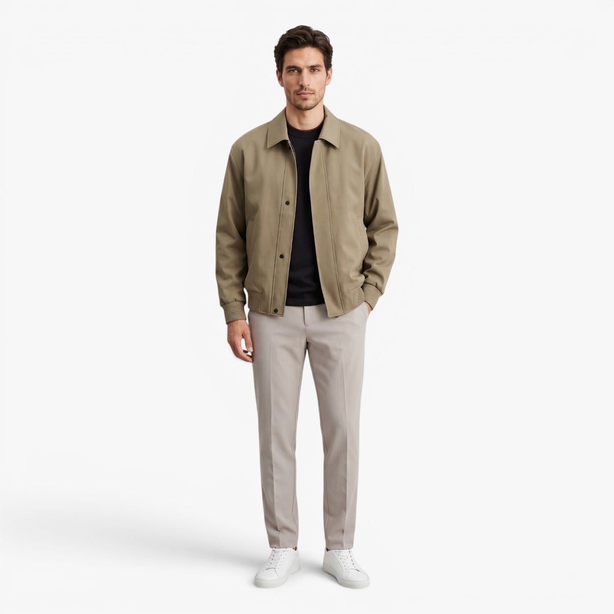 Old Fortune | Herren Casual Jacke mit klassischem Kragen