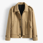 Old Fortune | Men's jacket with epaulettes and a classic collar