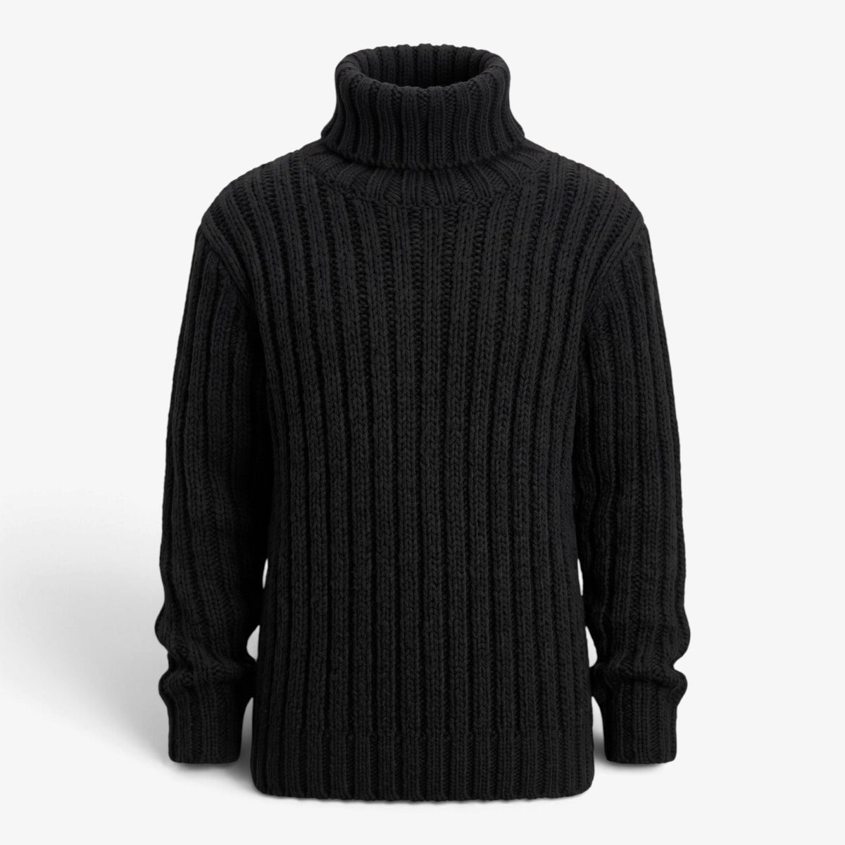 Old Fortune | Herrenpullover mit Rollkragen und grobem Strickmuster