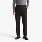 Old Fortune | Men's straight-leg faux leather trousers