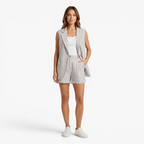 Old Fortune | Damen Gestreiftes Set mit Weste und Shorts