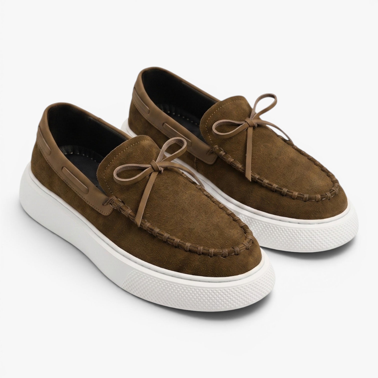 Old Fortune | Herren Slipper Mokassins Casual mit kontrastierender Sohle