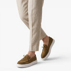 Old Fortune | Herren Slipper Mokassins Casual mit kontrastierender Sohle
