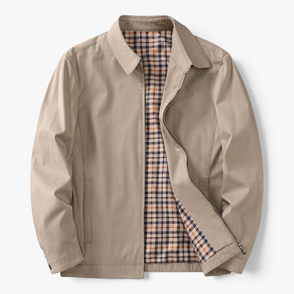 Old Fortune | Men's Harrington Jacket with Collar