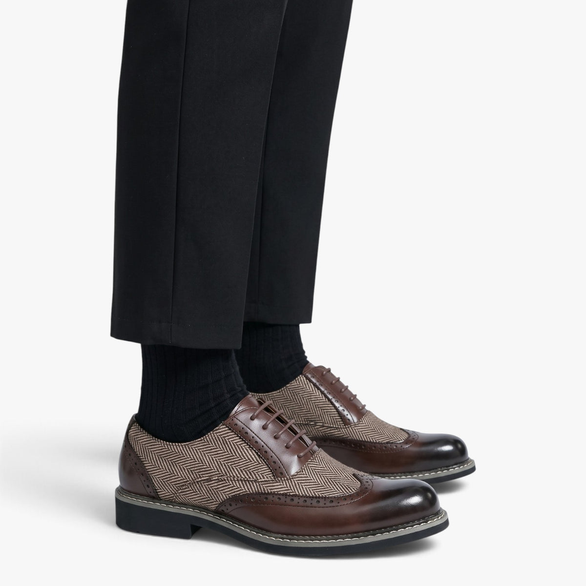 Old Fortune | Herren-Oxford-Brogues mit Schnürung