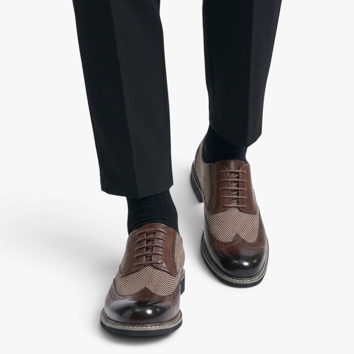 Old Fortune | Herren-Oxford-Brogues mit Schnürung