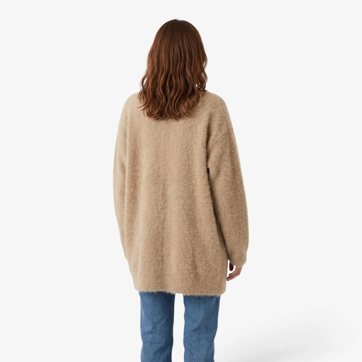 Old Fortune | Damesvest met een verlengde snit en drukknoopsluiting