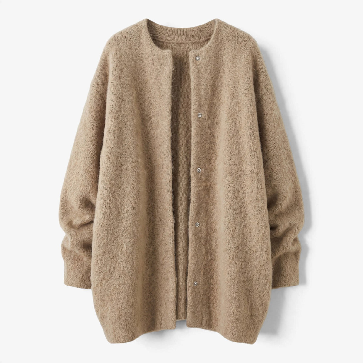 Old Fortune | Damesvest met een verlengde snit en drukknoopsluiting