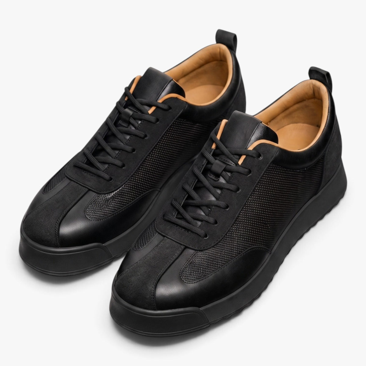 Old Fortune | Męskie Sneakersy z Teksturowanymi Panelami