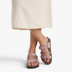 Old Fortune | Dames sandalen met gevlochten bandjes en verstelbare sluiting